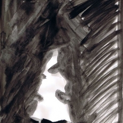 NIRGENDWO. NOWHERE. 2002. acryl on handmade paper. 30 x 21 cm. book illustration