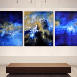 HOME TO THE GOLDEN SHORES I BELONG. triptych 2017. 310 x 120 cm