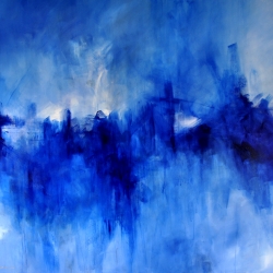 THE CITY OF FALLEN ANGELS. 2010. 150 x 120 cm. acrylic and oil on canvas