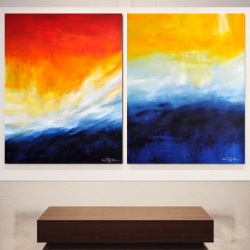 UNTIL THE WORLD WILL DISAPPEAR. diptych 2020. 260 x 150 cm