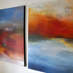REMEMBER THE DREAMS WE ONCE HAD. triptych 2018. 380 x 150 cm