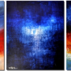 FROM FEAR TO LOVE. triptych 2013. 320 x 120 cm