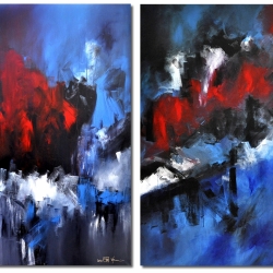 LOVE AND POISON. diptych 2010. 250 x 150 cm