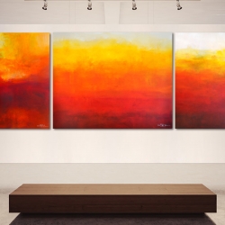 THE GENTLE ABSTRACTION OF LIGHT. triptych 2016. 370 x 120 cm