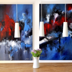 LOVE AND POISON (diptych). 2010. 250 x 150 cm