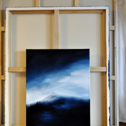 FLANDERS FIELDS IN EARLY WINTER (right part). diptych 2021. complete dimension 80 x 130 cm