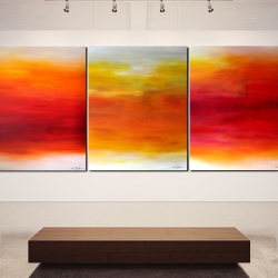 THE FAITHFUL AND THE FALLEN. triptych 2018. 380 x 150 cm