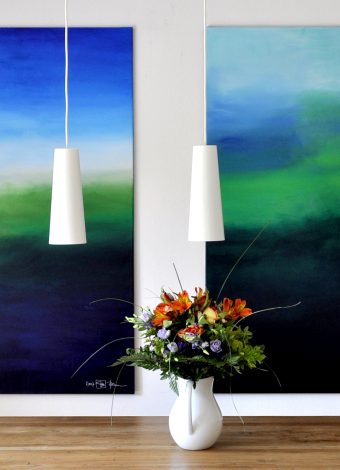 YOU ARE IDEAL WORLD FOR ME. diptych 2016. 260x150 cm / 102,4x59,1 in. oil and acrylic on canvas