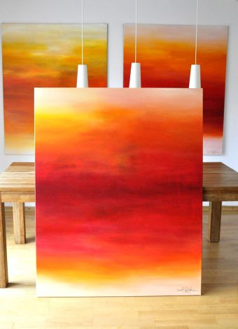 THE FAITHFUL AND THE FALLEN. triptych 2018. 380x150 cm / 149,6x59,1 in. oil and acrylic on canvas