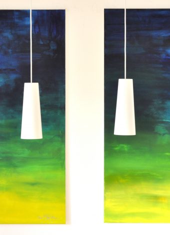 WHAT IF I FELL IN LOVE WITH YOU. diptych 2020. 260x150 cm / 102,4x59,1 in. oil and acrylic on canvas