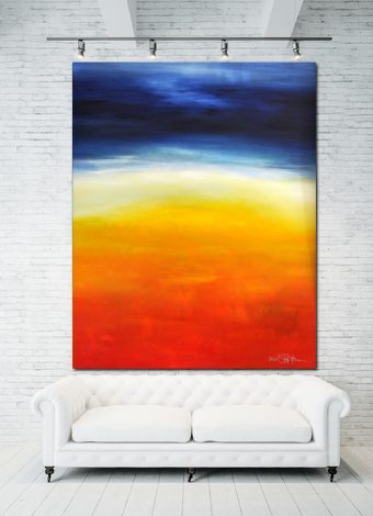 THE LAST CALM DAY BEFORE THE STORM II. 2020. 150x120 cm / 59,1x47,2 in. oil and acrylic on canvas