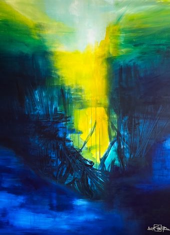 PUSH THE SKY AWAY. 2024. 150x120 cm / 59,1x47,2 in. oil and acrylic on canvas