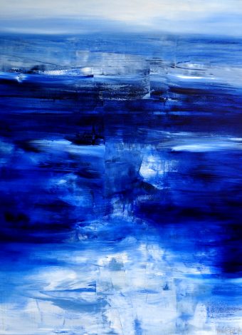 COLD WATER BELOW THE SURFACE OF YOUR SOUL. 2016. 150x120 cm / 59,1x47,2 in. oil and acrylic on canvas