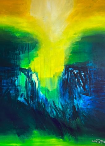 PUSH THE SKY AWAY. 2024. 150x120 cm / 59,1x47,2 in. oil and acrylic on canvas