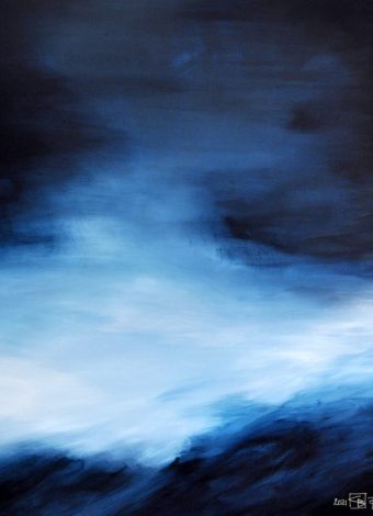 DAY AND NIGHT ON THE SOMME. 2021. 120x100 cm / 47.2x39.4 in. oil and acrylic on canvas