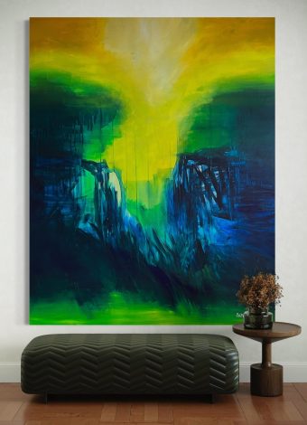 ONLY LOVE AND A LITTLE BIT OF RAIN. 2024. 150x120 cm / 59,1x47,2 in. oil and acrylic on canvas