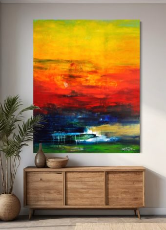 THOUGHTS, NYMPHS AND WATER LILIES. 2023. 150x120 cm / 59.1x47.2 in. oil and acrylic on canvas