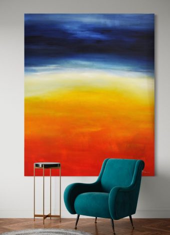 THE LAST CALM DAY BEFORE THE STORM. 2020. 150x120 cm / 59,1x47,2 in. oil and acrylic on canvas