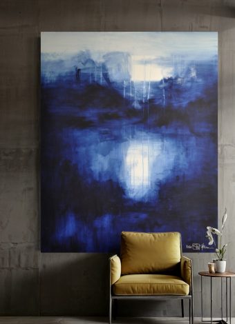 TEARS FROM DIFFERENT SKIES FILL THE OCEAN. 2020. 150x120 cm / 59,1x47,2 in. oil and acrylic on canvas