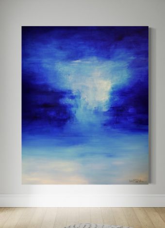 LET THE OCEAN BRING ME BACK SOME MEMORIES OF YOU. 2019. 150x120 cm / 59,1x47,2 in. oil and acrylic on canvas