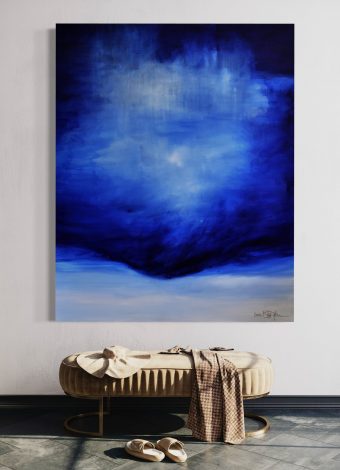 A LOVE SO DEEP THE OCEAN WOULD BE JEALOUS. 2019. 150x120 cm / 59,1x47,2 in. oil and acrylic on canvas