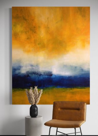 TRUE AT FIRST LIGHT. 2017. 150x120cm / 59.1x47.2 in. oil and acrylic on canvas