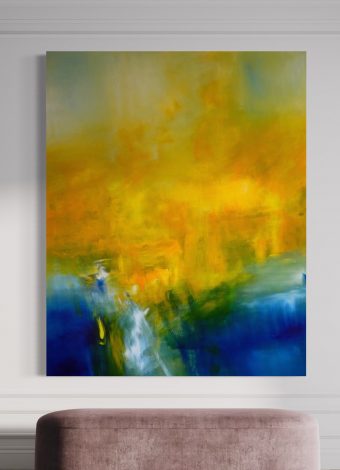 THE LIGHT BETWEEN THE OCEANS. 2021. 150x120 cm / 59,1x47,2 in. oil and acrylic on canvas