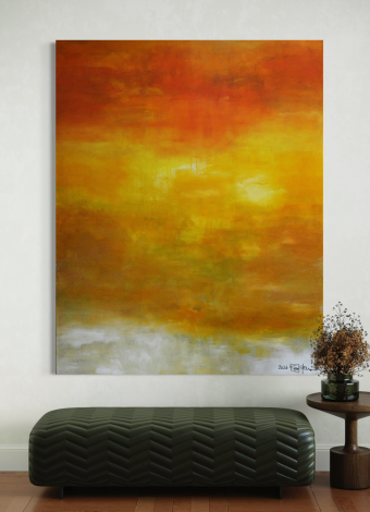 SEDIMENT OF LIGHT. 2026. 150x120 cm / 59,1x47,2 in. oil and acrylic on canvas