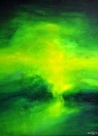 LONG AS I CAN SEE THE LIGHT. 2018. 150x120 cm / 59,1x47,2 in. oil and acrylic on canvas