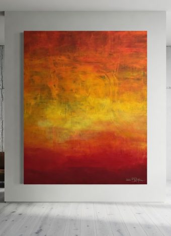 BURNING HORIZON. 2026. 150x120 cm / 59,1x47,2 in. oil and acrylic on canvas