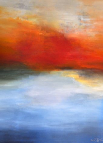 AWAKENING BENEATH AUTUMN SKIES. 2017. 150x120 cm / 59,1x47,2 in. oil and acrylic on canvas