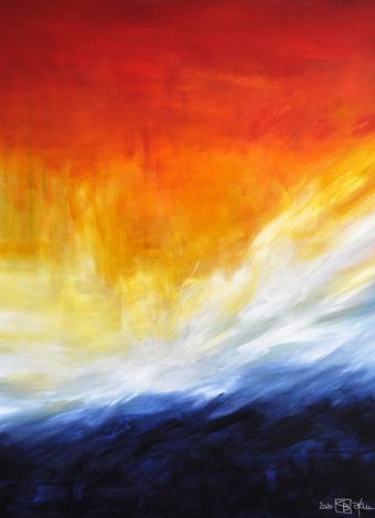 AS FAR AS THE CURRENTS CARRY ME. 2024. 150x120cm / 59.1x47.2 in. oil and acrylic on canvas