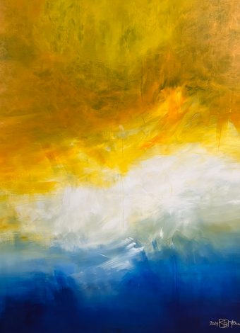 THE LIGHT BETWEEN OUR OCEANS. 2024. 150x120 cm / 59,1x47,2 in. oil and acrylic on canvas