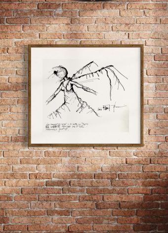 YESTERDAY. 2010. 42x30 cm/ 16.5x11.8 in. ink, graphite and charcoal on heavy handmade paper