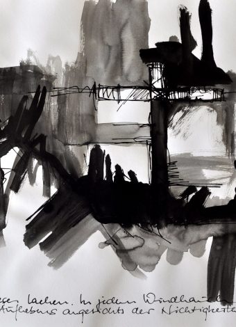 MEANINGLESS. 2010. 42x30 cm/ 16.5x11.8 in. ink, graphite and charcoal on heavy handmade paper