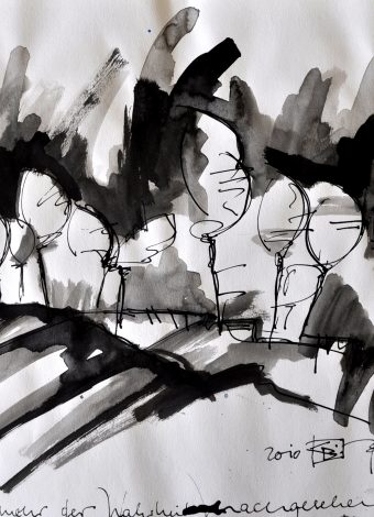 IRA. 2010. 42x30 cm/ 16.5x11.8 in. ink, graphite and charcoal on heavy handmade paper