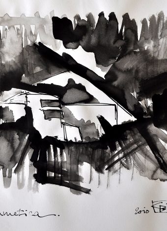 ARITHMETICA. 2010. 42x30 cm/ 16.5x11.8 in. ink, graphite and charcoal on heavy handmade paper