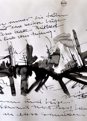 WHATEVER. 2010. 42x30 cm/ 16.5x11.8 in. ink, graphite and charcoal on heavy handmade paper